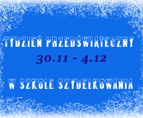 tydzień przedświąteczny, Szkoła Szydełkowania, szydełkowanie