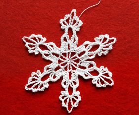 śnieżynka, szydełkowa śnieżynka, crochet snowflake, Szkoła Szydełkowania, szydełkowanie, śnieżynka white witch