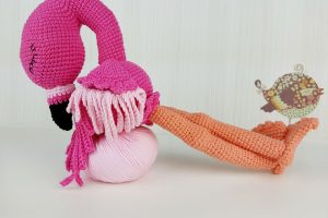 szydełkowy flaming, crochet flamingo, crochet, szydełkowanie, Szkoła Szydełkowania, amigurumi